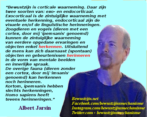 bewustzijn - Het bewustzijnsmechanisme ontdekt - Albert Jarsin - herkennen - herinneren